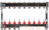 Для отопления Rommer 1"/3/4"x9 с расходомерами (RMS-1200-000009)