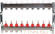 Для отопления Rommer 1"/3/4"x9 с расходомерами (RMS-1200-000009)