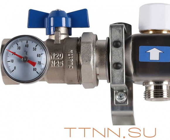 Для отопления Rommer 1"/3/4"x9 с расходомерами (RMS-1210-000009)