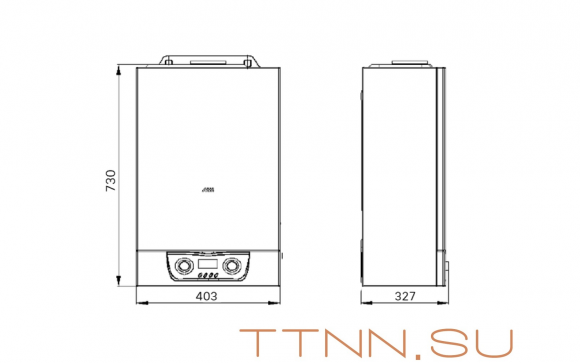 Настенный газовый котел MIZUDO M30ТH OpenTherm