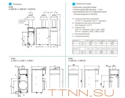 Напольный газовый котел Baxi SLIM 2.230i 4E