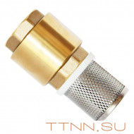 Обратный клапан Unipump 1" с сеткой (сетка-нерж.сталь, толк.-пластик)