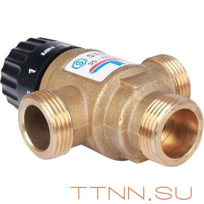 Смесительный клапан STOUT 3/4 НР 35-60°С KV 1,6 м3/ч