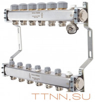 Для отопления Royal Thermo 1" ВР-3/4" НР, 2 выхода, нерж. (RTE 51.102)