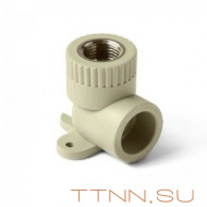 Угольник комбинированный с креплением с внутренней резьбой Pro Aqua 20-1/2