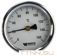 Термометр биметаллический с погружной гильзой Watts F+R801 (T) 80/100 (1/2",160"С)
