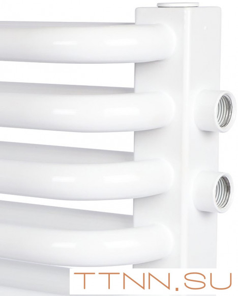 Стальной трубчатый радиатор 2-колончатый Rommer RST 2030/12 нижнее правое подключение RAL9016