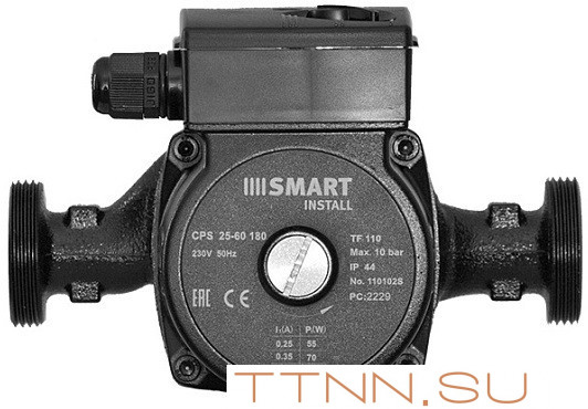 Насос для отопления Smart Install CPS 25-60 180 1x230В, с гайками