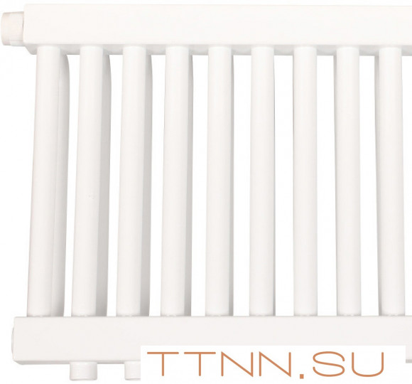 Стальной трубчатый радиатор 2-колончатый Rommer RST 2030/14 нижнее правое подключение RAL9016