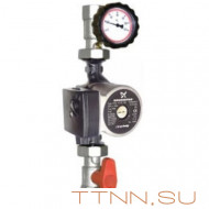 Комплект подключения циркуляционного насоса HOOBS 1", с насосом UPSO25-65