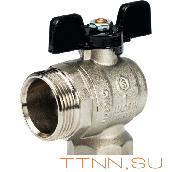 Кран шаровой с накидной гайкой угловой STOUT 1" SVB-0008-000025