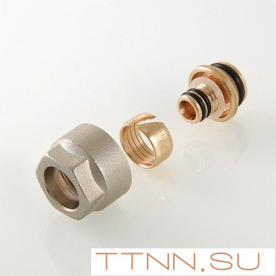 Фитинг обжимной евроконус с накидной гайкой VALTEC VT.4420.NE.16 16x3/4"