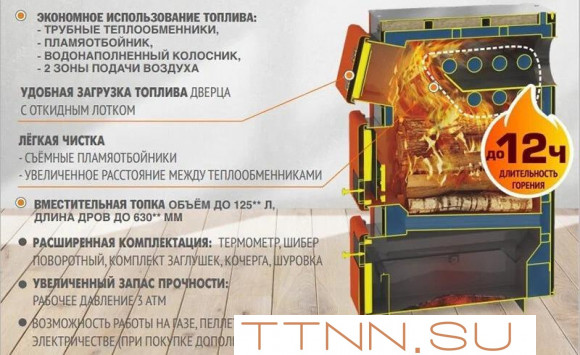 Твердотопливный котел Теплодар КУППЕР ПРО-16 (2.0)