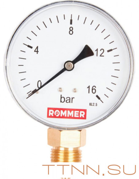 Манометр Rommer RIM-0010-101615