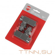 Набор вентелей Royal Thermo CUBE, УГЛОВОЙ, (2 шт) хром