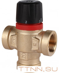 Смесительный клапан Rommer 3/4" ВР 35-60°С KV 1,6 (RVM-0112-166020) боковое смешивание