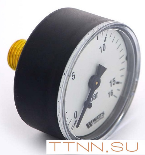 Манометр аксиальный Watts F+R100(MDA) 80/16x1/4"
