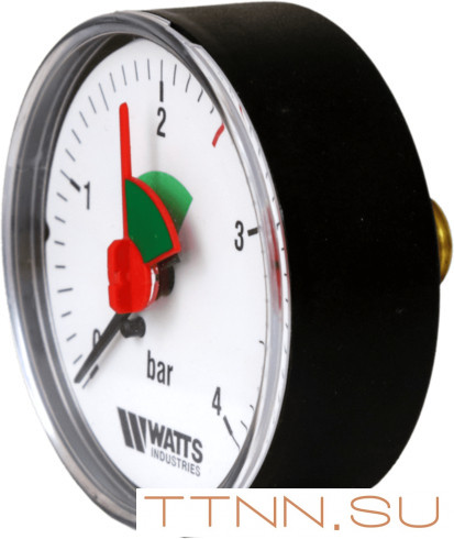 Манометр аксиальный Watts F+R101(MHA) 63/4x1/4"