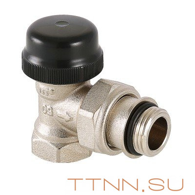 Клапан термостатический для радиатора угловой с преднастройкой Valtec 3/4 VT.037.N.05
