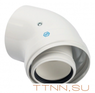 Отвод STOUT 45° DN60 для конденсационного котла