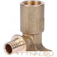 Угольник настенный с длинным нарезным патрубком 16-Rp 1/2"