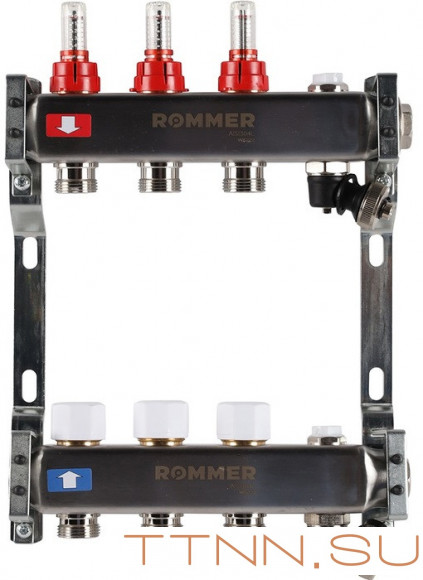Для отопления Rommer 1"/3/4"x3 с расходомерами (RMS-1201-000003)