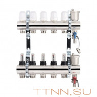 Коллекторная группа TIM 10 выходов KC010 без кранов латунь