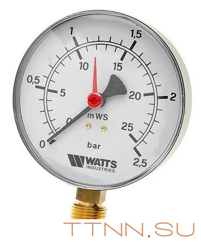 Манометр радиальный Watts F+R200 (MDR) 63/ 25x1/4"
