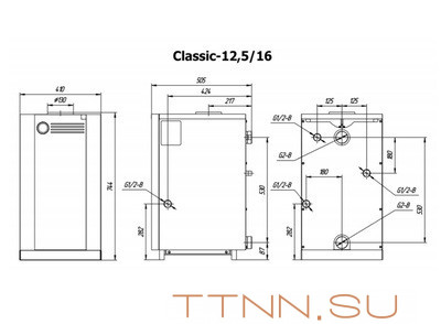 Напольный газовый котел Лемакс Classic-12,5