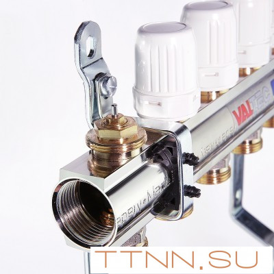 Для отопления VALTEC 1"х9 вых. Евроконус 3/4"