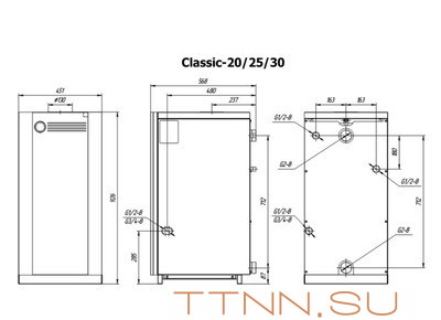 Напольный газовый котел Лемакс Classic-25