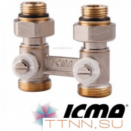 Узел нижнего подключения радиатора