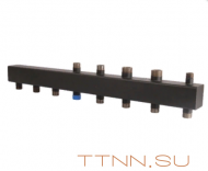 Стальной распределительный коллектор Rommer 5 контуров 1х11/4