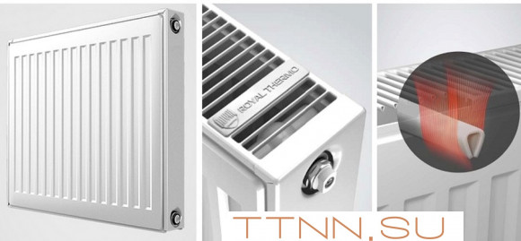 Стальной панельный радиатор Тип 33 Royal Thermo COMPACT C33-450-800 RAL9016