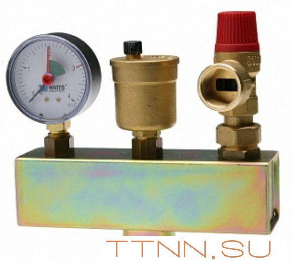 Группа безопасности Watts KSG 30/20M-ISO (до 100 кВт) (в теплоизоляции)