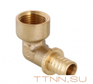 Угольник аксиальный Valtec 20х3/4 VTm.452.BG.002005 с переходом на внутреннюю резьбу