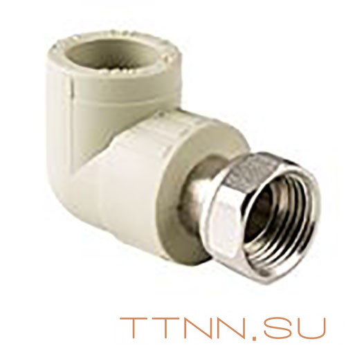 Угольник РосТурПласт с накидной гайкой на метал. штуцере 32х1" арт.15833