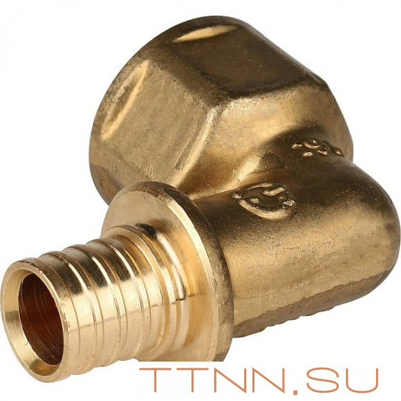 Угольник-переходник с внутренней резьбой 16xG 3/4" для труб из сшитого полиэтилена