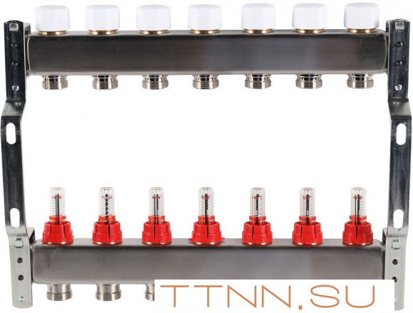 Для отопления Rommer 1"/3/4"x7 с расходомерами (RMS-1200-000007)