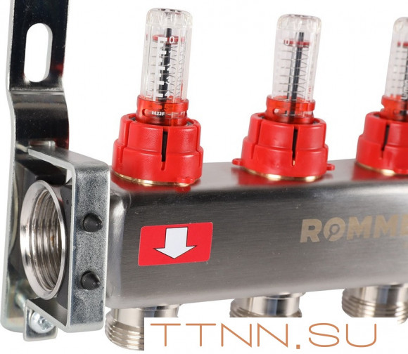 Для отопления Rommer 1"/3/4"x7 с расходомерами (RMS-1200-000007)