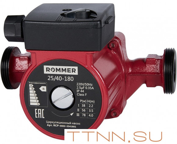 Насос для отопления Rommer 25/40-180