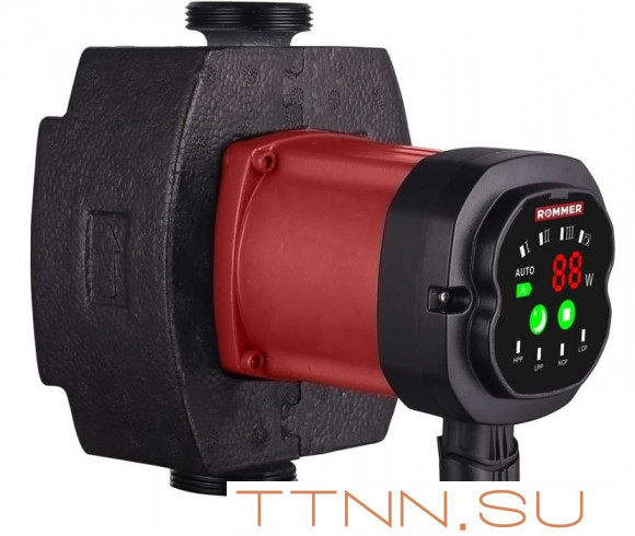Насос для отопления Rommer ERTI 32/60-180 с гайками и теплоизоляцией