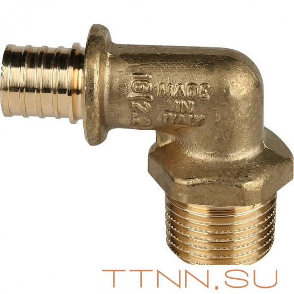 Угольник-переходник с наружной резьбой 20xR 1/2" для труб из сшитого полиэтилена