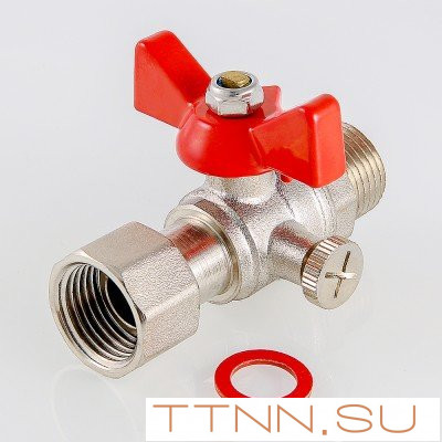 Кран для подключения  манометра 1/2"наружная - 1/2"внутренняя Valtec VT.806.N.0404