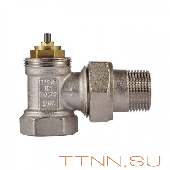 Набор термостатический Royal Thermo угловой М30х1,5 3/4" (никель)