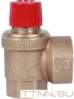 Клапан предохранительный 15х1 1/4" STOUT SVS-0001-001532