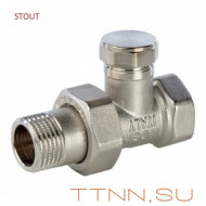 Клапан запорный 1/2" прямой