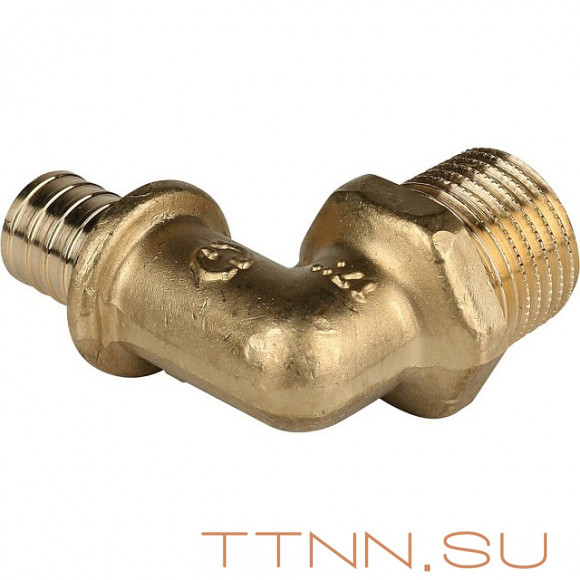 Угольник-переходник с наружной резьбой 25xR 3/4" для труб из сшитого полиэтилена