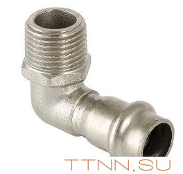 Угольник из нержавеющей стали 90 градусов Valtec 18х1/2