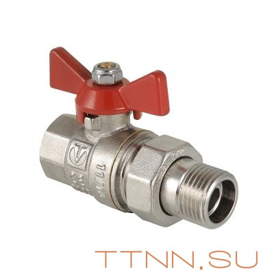 Кран шаровый с накидной гайкой Valtec  1 VT.227.N.06